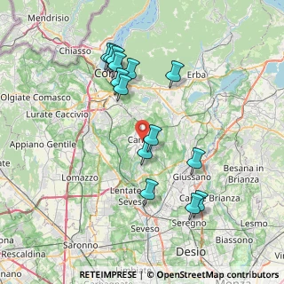 Mappa 22063 Cantù CO, Italia (7.42214)