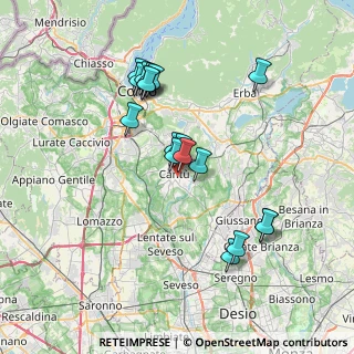 Mappa 22063 Cantù CO, Italia (6.78722)
