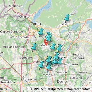 Mappa 22063 Cantù CO, Italia (6.41933)