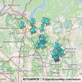 Mappa 22063 Cantù CO, Italia (6.5325)