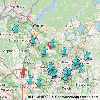 Mappa 22063 Cantù CO, Italia (9.8595)