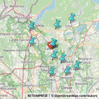 Mappa 22063 Cantù CO, Italia (6.57083)