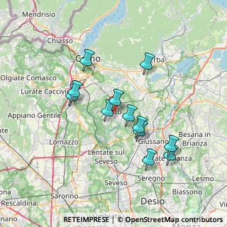 Mappa 22063 Cantù CO, Italia (6.30667)