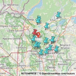 Mappa 22063 Cantù CO, Italia (6.48467)