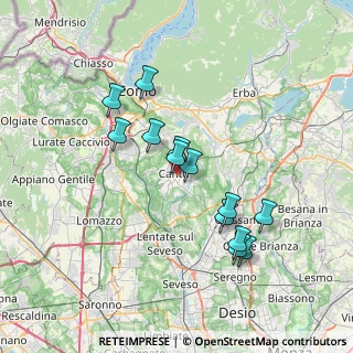 Mappa 22063 Cantù CO, Italia (6.41923)