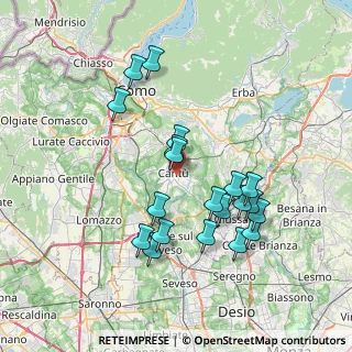 Mappa 22063 Cantù CO, Italia (6.989)