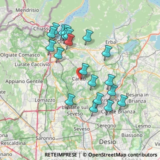 Mappa 22063 Cantù CO, Italia (7.5725)