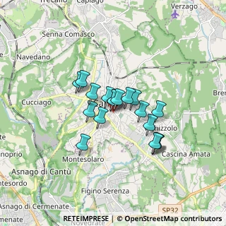Mappa 22063 Cantù CO, Italia (1.13667)