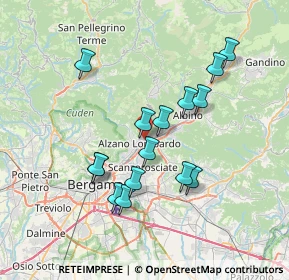 Mappa Via Amilcare Ponchielli, 24022 Alzano Lombardo BG, Italia (6.544)