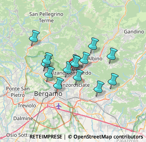 Mappa Via Amilcare Ponchielli, 24022 Alzano Lombardo BG, Italia (5.075)