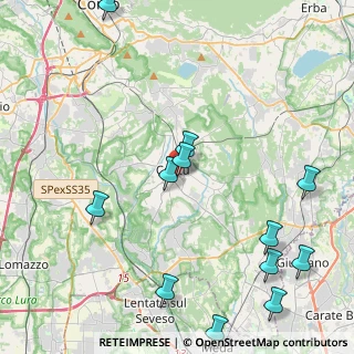 Mappa Via U. Da, 22063 Cantù CO, Italia (5.93571)