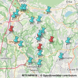 Mappa Via U. Da, 22063 Cantù CO, Italia (4.702)