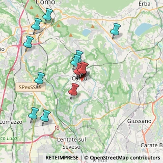 Mappa Via U. Da, 22063 Cantù CO, Italia (3.442)