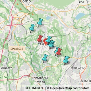 Mappa Via U. Da, 22063 Cantù CO, Italia (2.79091)