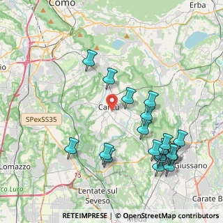 Mappa Via U. Da, 22063 Cantù CO, Italia (4.51632)