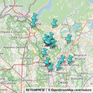 Mappa Via U. Da, 22063 Cantù CO, Italia (5.48056)
