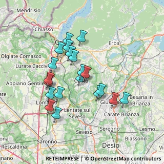 Mappa Via U. Da, 22063 Cantù CO, Italia (6.29)