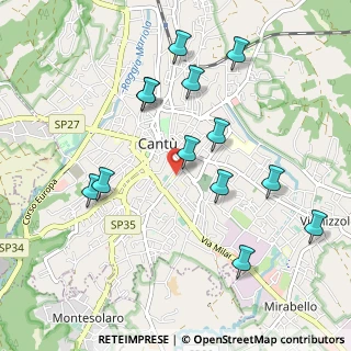 Mappa Via U. Da, 22063 Cantù CO, Italia (1.02)