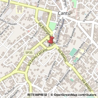 Mappa Piazza Volontari della Libertà, 5, 22063 Cantù, Como (Lombardia)