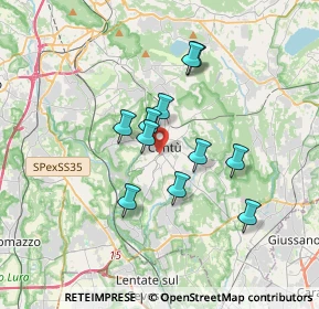 Mappa Via Giulio Carcano, 22063 Cantù CO, Italia (2.76909)