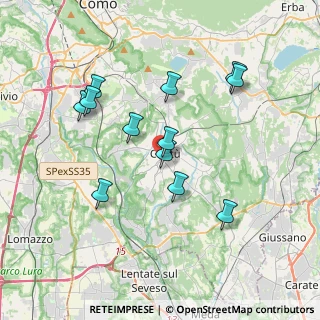 Mappa Via G. Carcano, 22063 Cantù CO, Italia (3.48333)