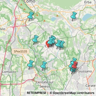 Mappa Via Unione, 22063 Cantù CO, Italia (3.93333)