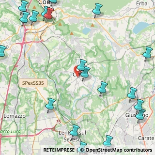 Mappa Via G. Carcano, 22063 Cantù CO, Italia (6.7815)