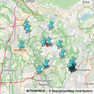 Mappa Via G. Carcano, 22063 Cantù CO, Italia (4.5645)
