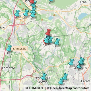 Mappa Via Giulio Carcano, 22063 Cantù CO, Italia (5.593)