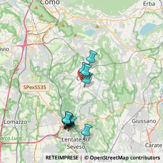 Mappa Via G. Carcano, 22063 Cantù CO, Italia (3.83583)