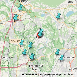 Mappa Via G. Carcano, 22063 Cantù CO, Italia (4.52786)