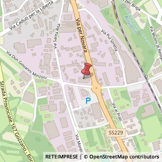 Mappa Via per Novara, 64, 28024 Gozzano, Novara (Piemonte)