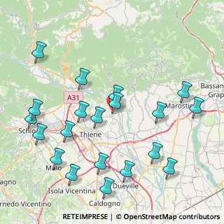 Mappa Via S. Bernardino, 36030 Zugliano VI, Italia (9.5045)