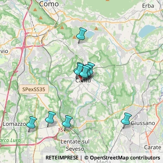Mappa Via Camillo Benso Cavour, 22063 Cantù CO, Italia (2.92)