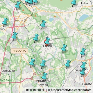 Mappa Via Camillo Benso Cavour, 22063 Cantù CO, Italia (6.333)