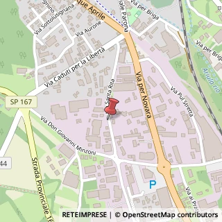 Mappa Via San Rita, 50, 28024 Cossato, Biella (Piemonte)