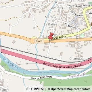 Mappa Via Circonvallazione Sud, 51, 11020 Nus, Aosta (Valle d'Aosta)