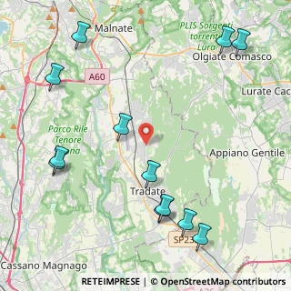 Mappa Via Montesanto, 21040 Venegono Inferiore VA, Italia (5.44083)