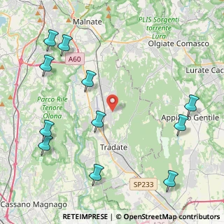 Mappa Via Montesanto, 21040 Venegono Inferiore VA, Italia (5.39727)