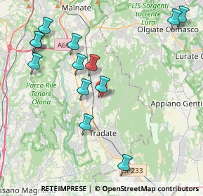 Mappa Via Montesanto, 21040 Venegono Inferiore VA, Italia (4.56385)