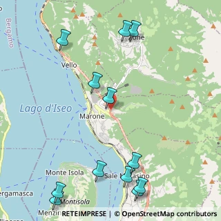 Mappa Via Grumello, 25054 Marone BS, Italia (2.8225)