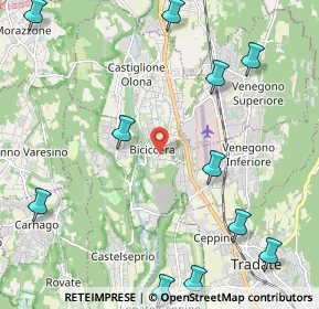 Mappa Via dei Tigli, 21043 Castiglione Olona VA, Italia (2.89455)