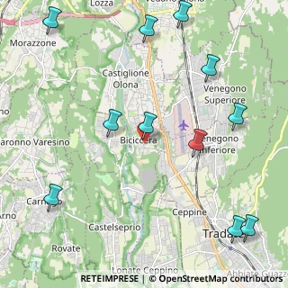 Mappa Via dei Tigli, 21043 Castiglione Olona VA, Italia (2.75818)