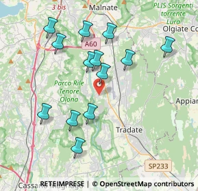 Mappa Via dei Tigli, 21043 Castiglione Olona VA, Italia (3.75615)