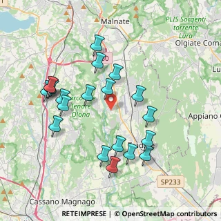 Mappa Via dei Tigli, 21043 Castiglione Olona VA, Italia (3.8515)