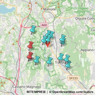 Mappa Via dei Tigli, 21043 Castiglione Olona VA, Italia (3.02133)