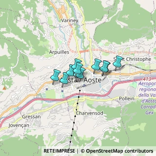 Mappa , 11100 Aosta AO, Italia (0.86818)