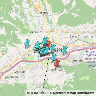 Mappa , 11100 Aosta AO, Italia (1.09333)