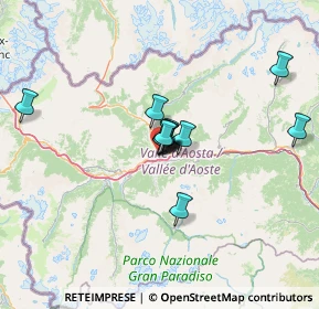 Mappa , 11100 Aosta AO, Italia (8.70667)
