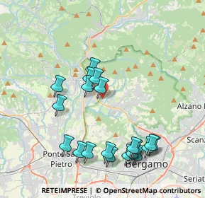 Mappa Via Brughiera, 24018 Villa D'almé BG, Italia (4.1025)